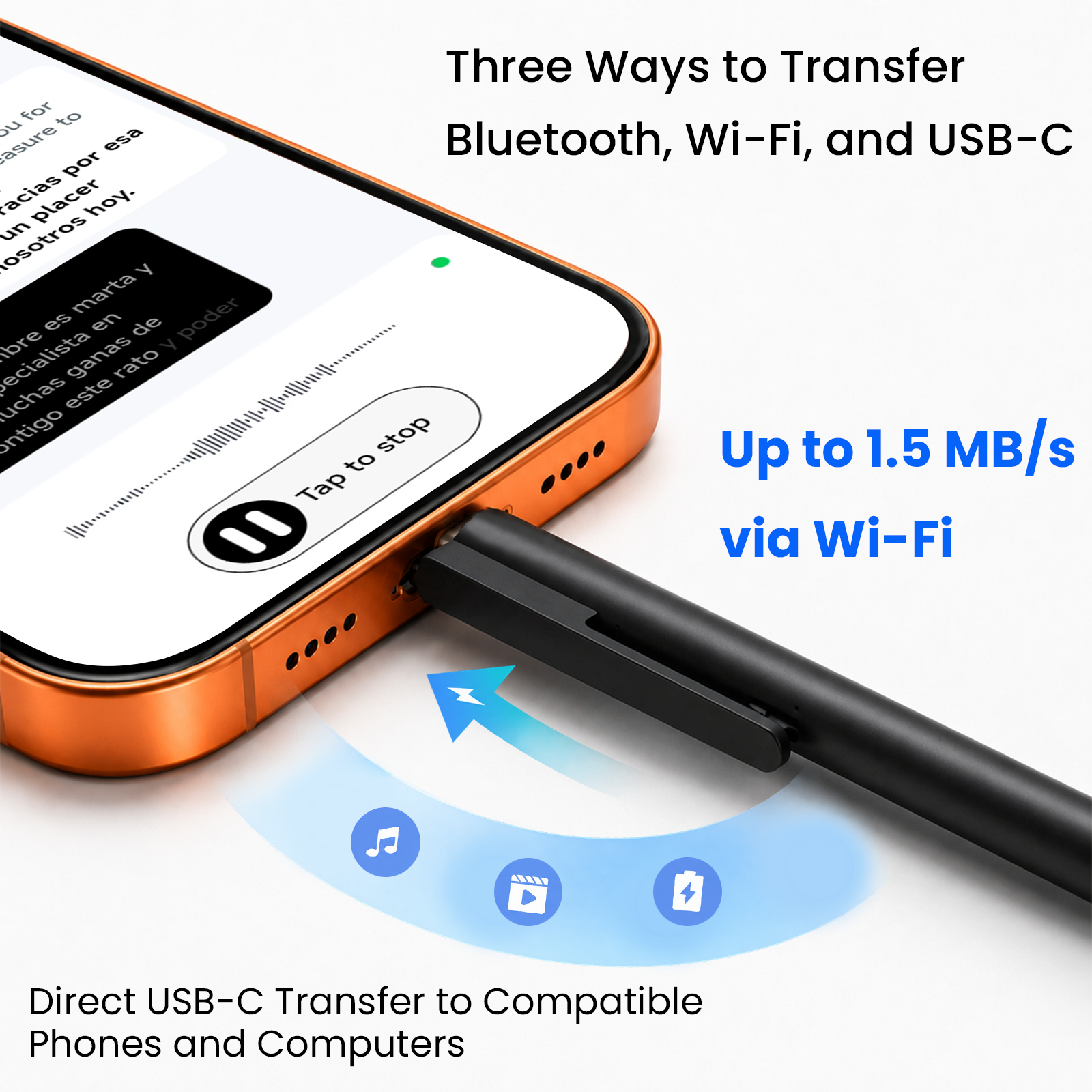 Recolx M-PEN AI Voice Recorder Pen