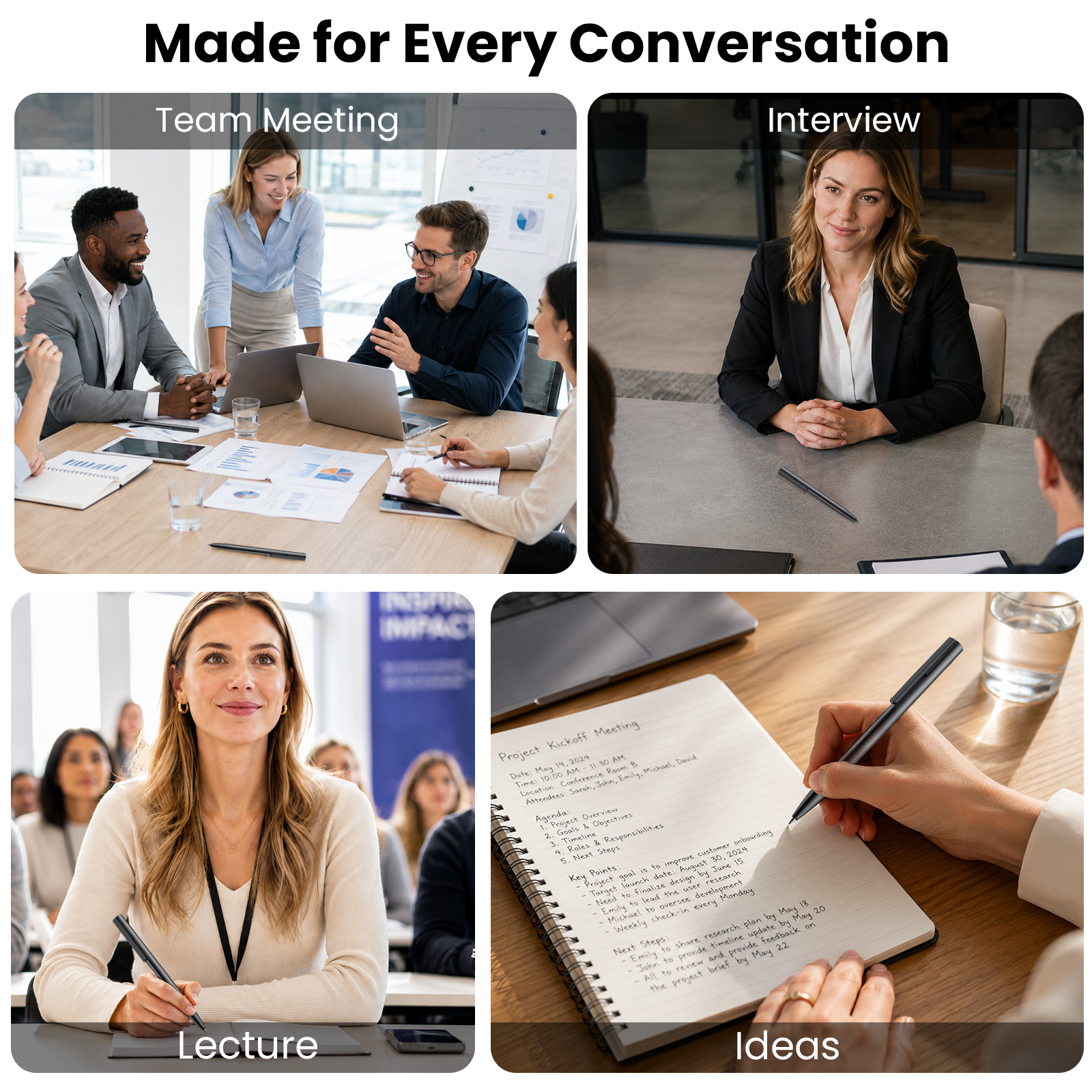 Recolx M-PEN AI Voice Recorder Pen