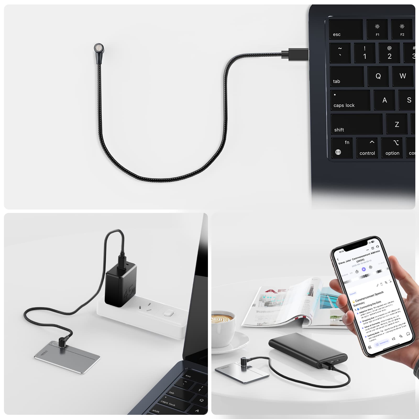 Recolx Type Cポート充電ケーブル